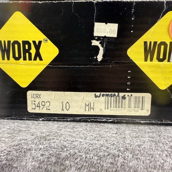 ✅Worx Women's Steel Toe 5" Brown Leather Safety Boots Sz 10 MW 5492 ✅PEELING - Picture 4 of 13